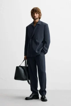 Online BLAZER CRUZADA TRAJE ESPIGA Hombre Blazers