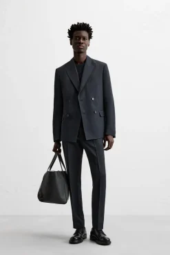 Hot BLAZER CRUZADA TRAJE LINO - ALGODÓN Hombre Blazers