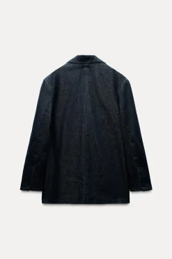 Best BLAZER DENIM TRF OVERSIZE Mujer Blazers / Chalecos