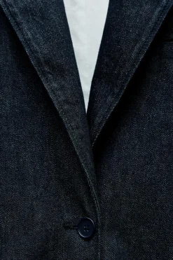 Best BLAZER DENIM TRF OVERSIZE Mujer Blazers / Chalecos