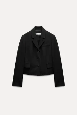 Hot BLAZER ENTALLADA CON LANA ZW COLLECTION Mujer Blazers / Chalecos