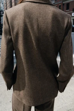 Hot BLAZER ENTALLADA CON LANA ZW COLLECTION Mujer Blazers / Chalecos