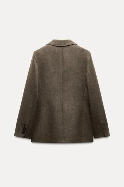 Hot BLAZER ENTALLADA CON LANA ZW COLLECTION Mujer Blazers / Chalecos