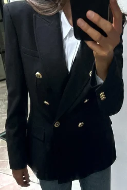 Hot BLAZER ENTALLADA CRUZADA Mujer Blazers / Chalecos