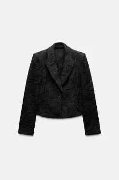 Hot BLAZER ENTALLADA ESTRUCTURA FLOR Mujer Blazers / Chalecos