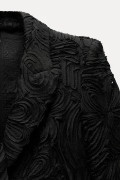 Hot BLAZER ENTALLADA ESTRUCTURA FLOR Mujer Blazers / Chalecos