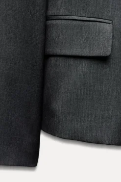 Discount BLAZER ENTALLADA HOMBRERAS Mujer Blazers / Chalecos