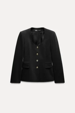 Clearance BLAZER ESCOTE REDONDO Mujer Blazers / Chalecos