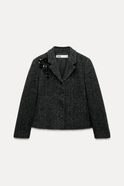 New BLAZER ESPIGA BORDADOS ZW COLLECTION Mujer Blazers / Chalecos