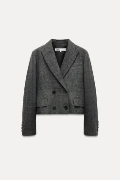 Fashion BLAZER ESPIGA CON LANA ZW COLLECTION Mujer Blazers / Chalecos