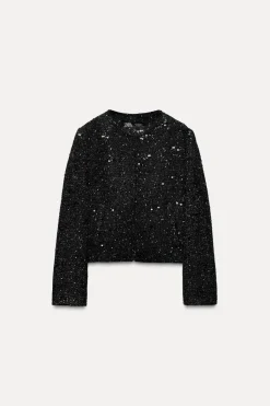 Outlet BLAZER ESTRUCTURA LENTEJUELAS Mujer Blazers / Chalecos