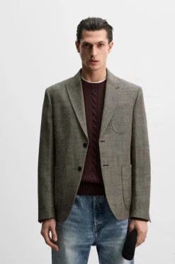 Sale BLAZER ESTRUCTURA LINO - LANA Hombre Blazers