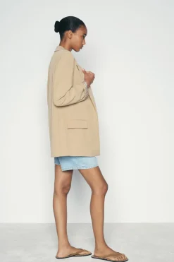 Fashion BLAZER MANGA REMANGADA Mujer Blazers / Chalecos