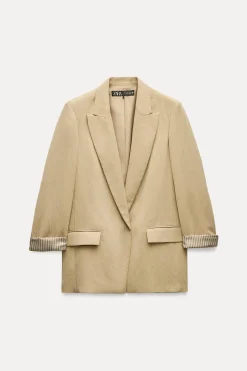 Fashion BLAZER MANGA REMANGADA Mujer Blazers / Chalecos