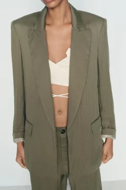 Hot BLAZER MANGA REMANGADA Mujer Blazers / Chalecos