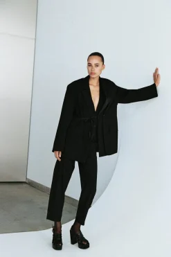 Discount BLAZER OVERSIZE CRUZADA DOBLE SOLAPA Mujer Blazers / Chalecos