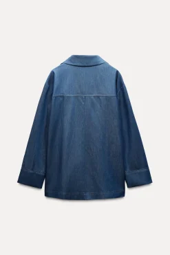 Sale BLAZER OVERSIZE EFECTO DENIM Mujer Blazers / Chalecos