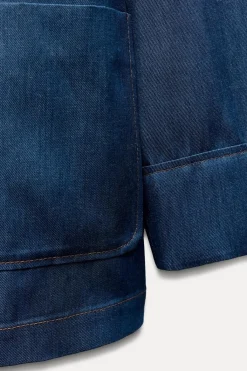 Sale BLAZER OVERSIZE EFECTO DENIM Mujer Blazers / Chalecos