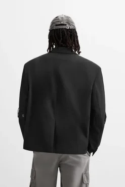 Fashion BLAZER OVERSIZE FIT CREMALLERAS Hombre Blazers
