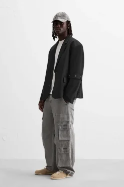 Fashion BLAZER OVERSIZE FIT CREMALLERAS Hombre Blazers