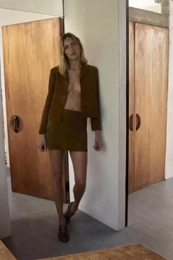 Online BLAZER PIEL ANTE ZW COLLECTION Mujer Chaquetas / Cazadoras