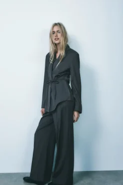 Discount BLAZER RAYA DIPLOMÁTICA CINTURÓN Mujer Blazers / Chalecos