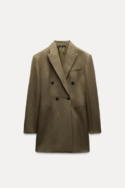 Clearance BLAZER RAYA DIPLOMÁTICA CON LANA ZW COLLECTION Mujer Blazers / Chalecos