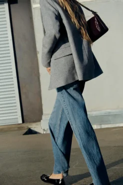 New BLAZER RECTA ESPIGA CON LANA Mujer Blazers / Chalecos