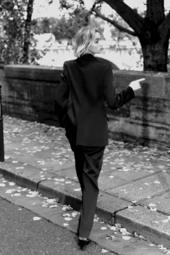 Discount BLAZER SATINADA CRUZADA Mujer Blazers / Chalecos