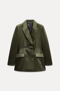 Discount BLAZER SATINADA CRUZADA Mujer Blazers / Chalecos