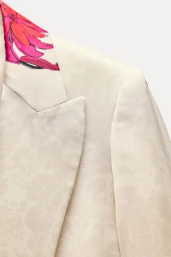 Discount BLAZER SATINADA ESTAMPADO FLORAL Mujer Blazers / Chalecos