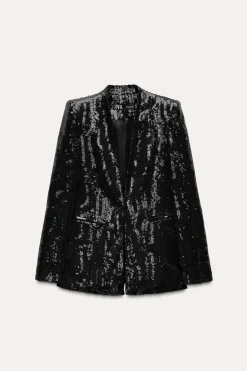 Hot BLAZER SIN SOLAPA LENTEJUELAS Mujer Blazers / Chalecos