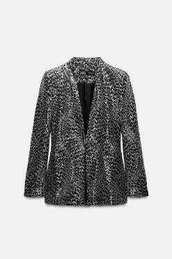 Hot BLAZER SIN SOLAPA LENTEJUELAS Mujer Blazers / Chalecos