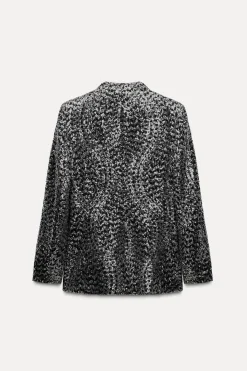 Hot BLAZER SIN SOLAPA LENTEJUELAS Mujer Blazers / Chalecos