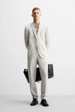 Sale BLAZER TRAJE 100% LINO Hombre Blazers