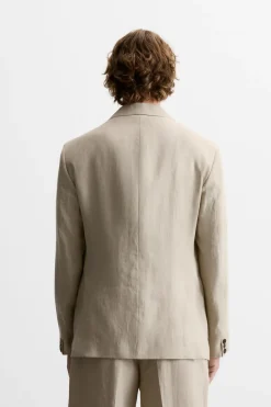 Outlet BLAZER TRAJE 100% LINO Hombre Blazers