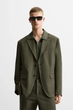 Fashion BLAZER TRAJE ALGODÓN - LINO Hombre Blazers