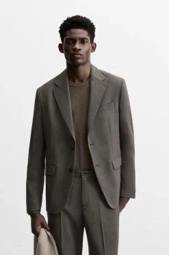 Fashion BLAZER TRAJE CUADROS Hombre Blazers