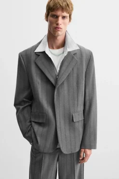 Fashion BLAZER TRAJE RAYAS Hombre Blazers