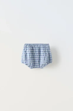 Niños ZARA 6 - 18 Meses·Braguitas / Bermudas<BLOOMER CUADROS VICHY
