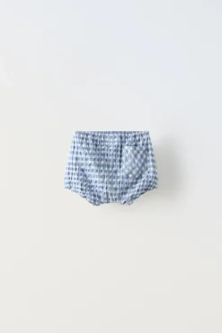 Niños ZARA 6 - 18 Meses·Braguitas / Bermudas<BLOOMER CUADROS VICHY