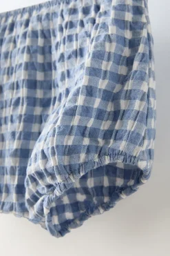 Niños ZARA 6 - 18 Meses·Braguitas / Bermudas<BLOOMER CUADROS VICHY