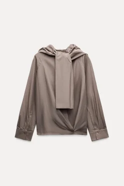 Outlet BLUSA CON SEDA ZW COLLECTION Mujer Camisas / Blusas