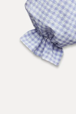 Outlet BLUSA CRUZADA CUADRO VICHY Mujer Camisas / Blusas