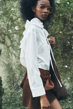 Outlet BLUSA CUELLO BOBO ZW COLLECTION Mujer Camisas / Blusas