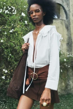 Outlet BLUSA CUELLO BOBO ZW COLLECTION Mujer Camisas / Blusas