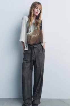 Outlet BLUSA ESTAMPADA ZW WOMAN Mujer Camisas / Blusas