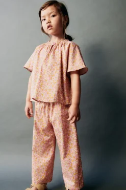 Niños ZARA 1½ - 6 Años·Camisas<BLUSA FLORES BOTÓN