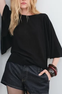 Fashion BLUSA FLUIDA CAPA ZW COLLECTION Mujer Camisas / Blusas