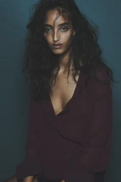 Best BLUSA FLUIDA LAZADAS ZW COLLECTION Mujer Camisas / Blusas